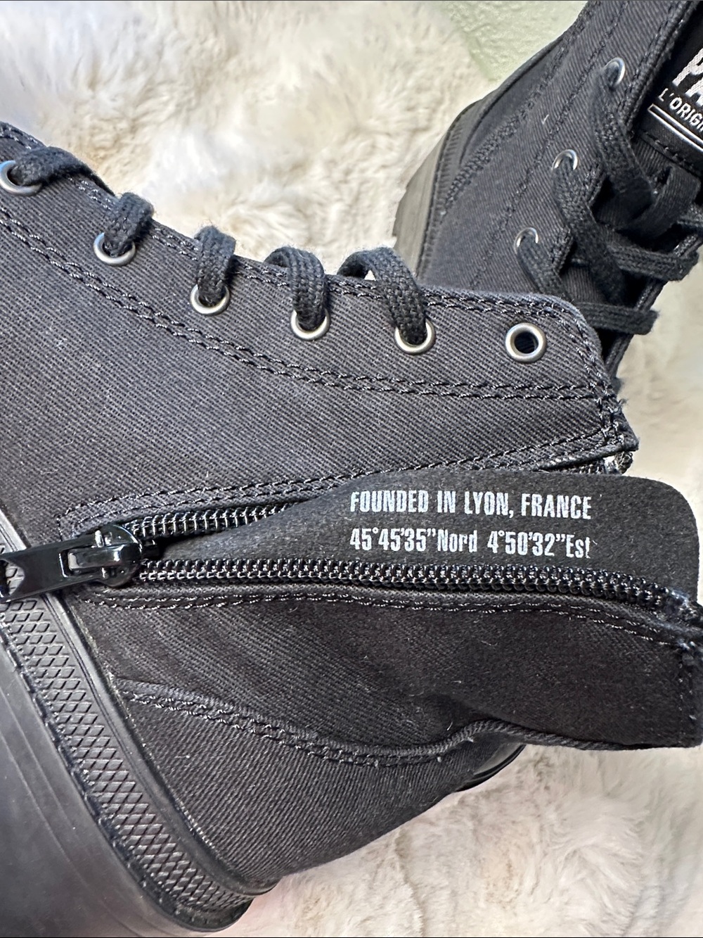 Palladium Pallabase Twill Canvas Combat Boots | NWOT - Picture 9 of 10